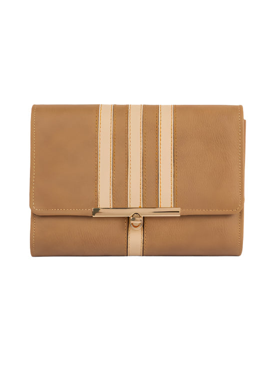 Striped Clutch
