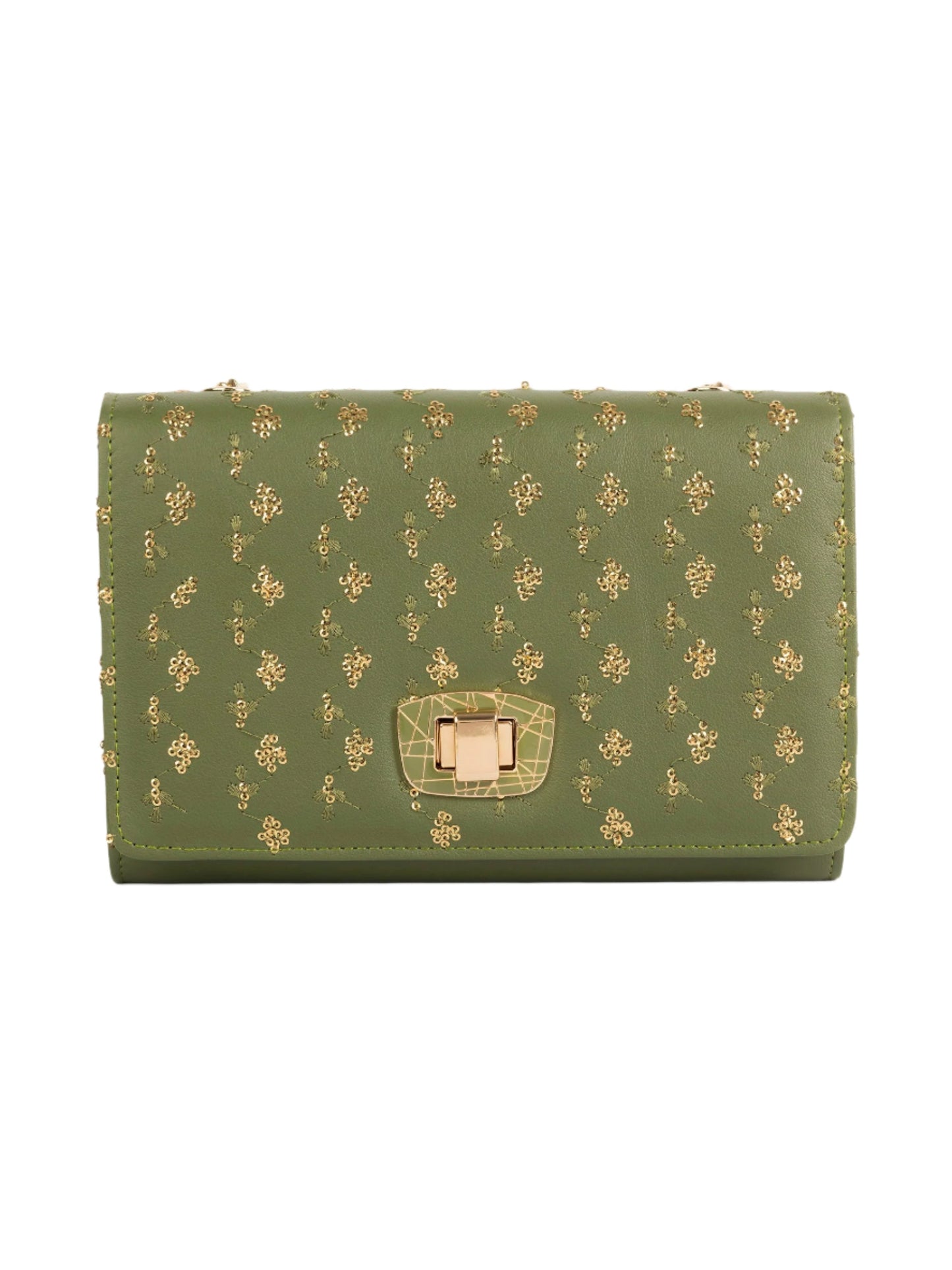 Sequin Embroidered Clutch