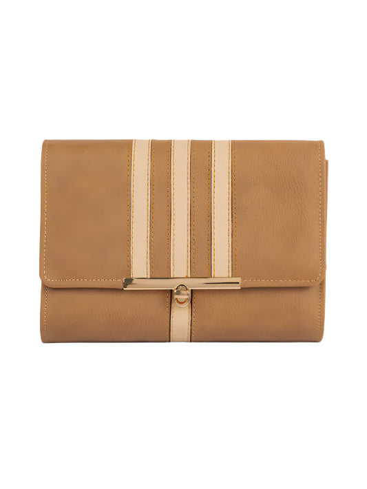 Striped Clutch
